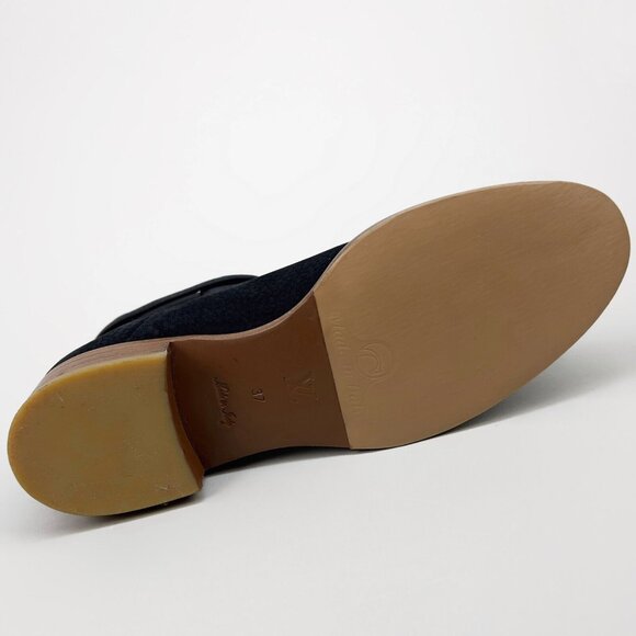 Louis Vuitton Chelsea ankle boots LV buckle navy blue nubuck 7 US or 37 EUR - Picture 13 of 14